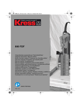 Kress 800 FDF El manual del propietario