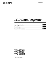 Sony VPL-SC50U Manual de usuario