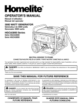Homelite HGCA3000 Series El manual del propietario