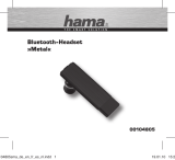 Hama BLUETOOTH-HEADSET METAL SCHWARZ El manual del propietario