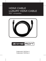 GAMERON LUXURY HDMI CABLE FOR PS3 El manual del propietario