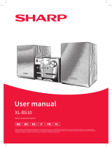 Sharp XLB510BK 40 W Bluetoo El manual del propietario