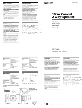 Sony XS-F1020 El manual del propietario