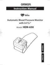 Omron INTELLISENSE HEM-650 Manual de usuario