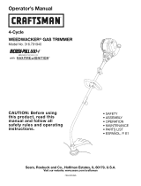 Craftsman Weedwacker 316.791940 Manual de usuario