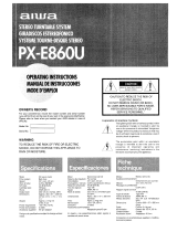 Aiwa PX-E860U Instrucciones de operación