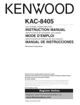 Kenwood KAC-8405 Manual de usuario