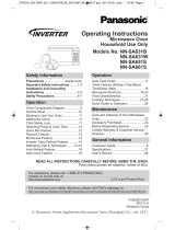 Panasonic NN-SA631B Operating Instructions Manual