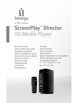 Iomega ScreenPlay™ Director HD Media Player USB 2.0/Ethernet/AV 1.0TB El manual del propietario