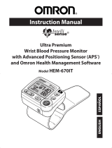 Omron HEM-­670IT Instrustion Manual