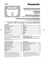 Panasonic SRGA721 - RICE COOKER - MULTI LANGUAGE Operating Instructions Manual
