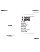 Casio HR-200TEC Manual de usuario