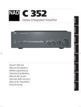 NAD C 352 El manual del propietario