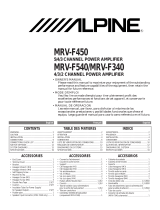 Alpine MRV-F340 Manual de usuario