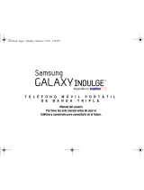 Samsung Indulge Metro PCS Manual de usuario