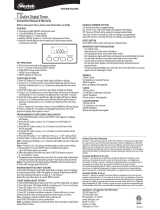 Westek TE02DHB Instruction Manual & Warranty