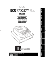 Olivetti ECR 7700 Plus Manual de usuario