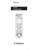 Radio Shack 6-IN-ONE TOUCHSCREEN REMOTE El manual del propietario