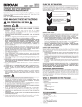 Broan MD10TU Guía de instalación