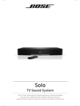 Bose Solo TV Sound El manual del propietario