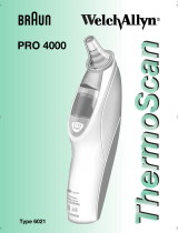 Braun WelchAllyn ThermoScan PRO 4000 Manual de usuario