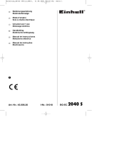 EINHELL BG-EC 2040 S El manual del propietario