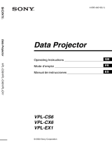 Sony VPL-CX6 El manual del propietario