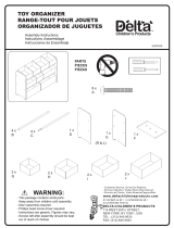 Delta Children Princess Deluxe Multi-Bin Toy Organizer Assembly Instructions