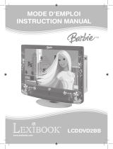 Lexibook barbie lcddvd2bbfr Manual de usuario