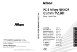 Nikon PC-E MICRO NIKKOR 85MM F-2.8D El manual del propietario