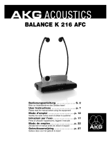 AKG BALANCE K 216 AFC El manual del propietario