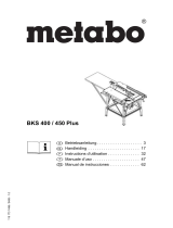 Metabo BKS 400 Plus El manual del propietario