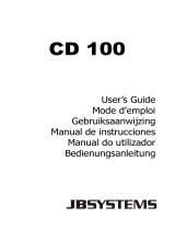 JB systems CD 100 El manual del propietario