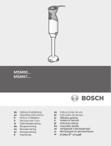 Bosch MSM67160 El manual del propietario