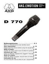 AKG D 770 El manual del propietario