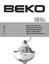 Beko B 1800 HCA El manual del propietario
