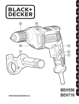Black & Decker Schlagbohrmaschine 1-Gang 710 Watt BEH710K-QS El manual del propietario