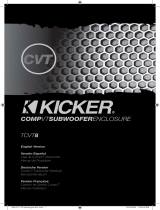 Kicker 2009 CompVT Truck Sub Box El manual del propietario