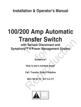 Briggs & Stratton 100 AMP AUTOMATIC TRANSFER SWITCH El manual del propietario