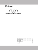 Roland C-190 Manual de usuario