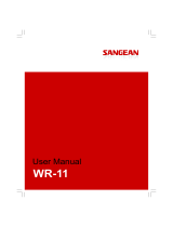 Sangean Electronics WR-11 Manual de usuario