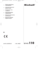 Einhell Blue BT-PO 110 El manual del propietario