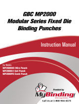 MyBinding GBC MP2000 Modular Punch Manual de usuario
