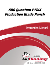 MyBinding GBC Quantum P70iX Manual de usuario