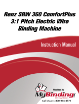 Renz Renz SRW 360 ComfortPlus 3:1 Pitch Electric Wire Binding Machine Manual de usuario