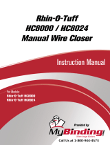 MyBinding Rhin-O-Tuff HC8000 / HC8024 Manual de usuario