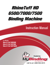 MyBinding Rhin-O-Tuff HD 6500 7000 7500 Manual de usuario