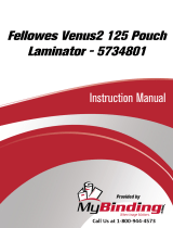 Fellowes Fellowes Venus2 125 Pouch Laminator 5734801 Manual de usuario