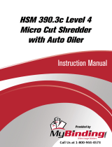 MyBinding HSM 390.3c Level 4 Micro Cut Manual de usuario