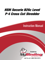 MyBinding HSM Securio B26C Level 3 Cross Cut Manual de usuario